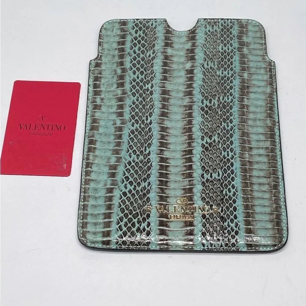 Valentino Garavani Snake Embossed Leather iPad Mini Case